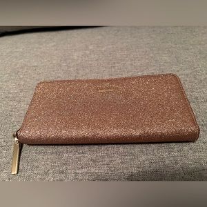 Glimmer Boxed Large Continental Wallet Rose Gold
